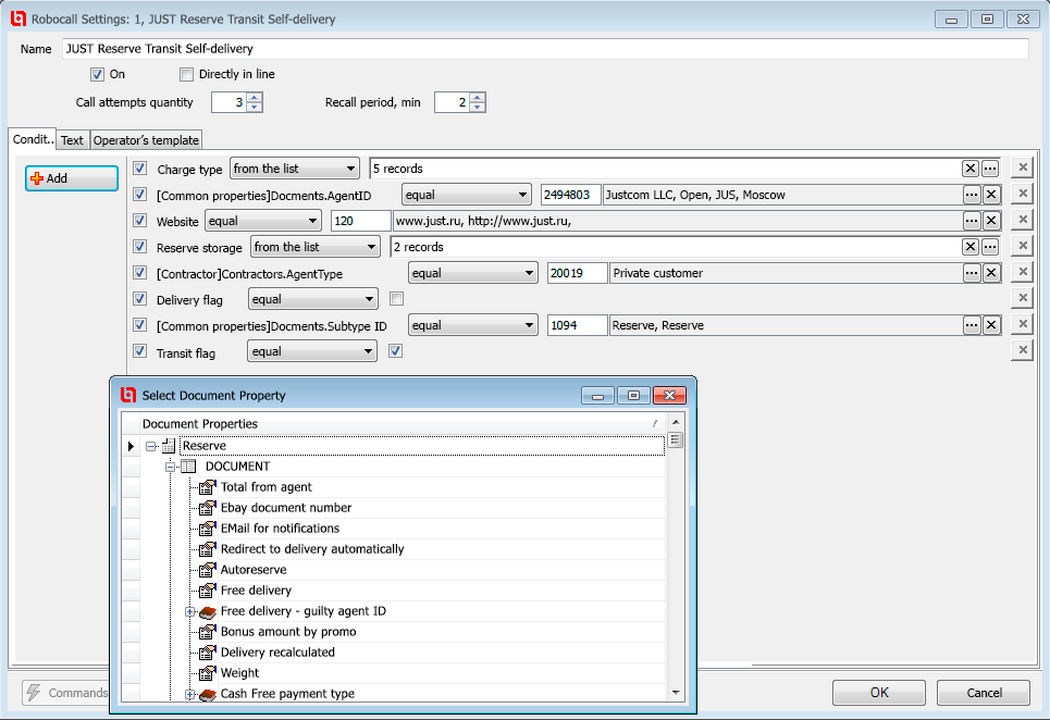 Specific order selection filters in subtype